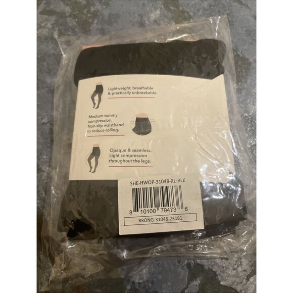 Shapermint Essentials Ultra-Resistant Shaping Tights Women’s Size XL Black NWT - Picture 2 of 5